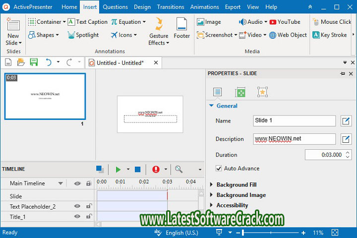 ActivePresenter Professional Edition 9.0.4 Free Download with Crack