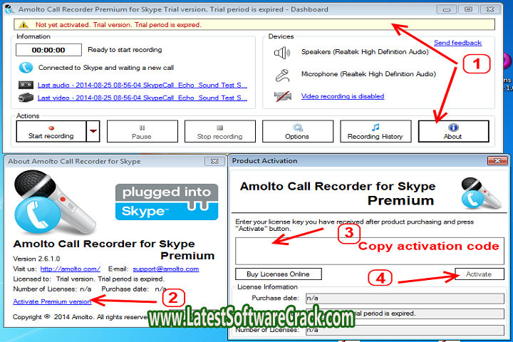 Amolto Call Recorder 3.23.5 Free Download With Crack