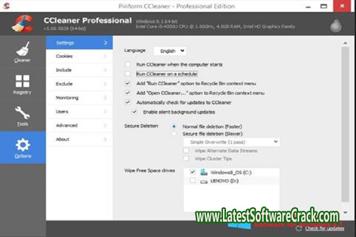 CCleaner Slim Edition v6.07.10191 Free Download with Patch