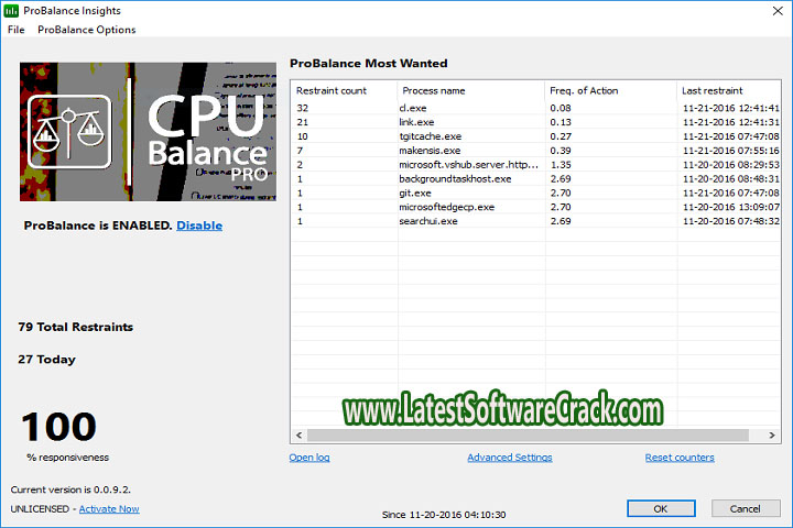 CPU Balance 1.3.0.8 Free Download with Crack