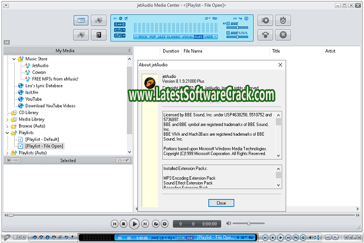 Cowon JetAudio v8.1.9.21000 Free Download With Patch