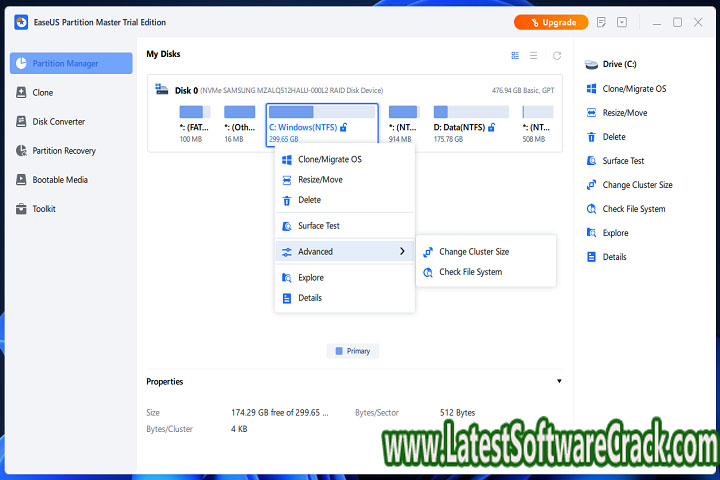 Ease US Partition Master 17.6.0 Build 20221130 Free Download with Crack