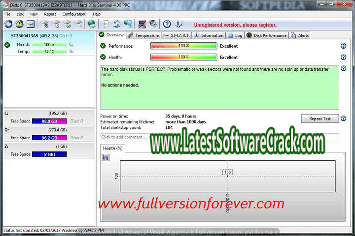 Hard Disk Sentinel Pro 6.01.9 Beta Free Download with Crack