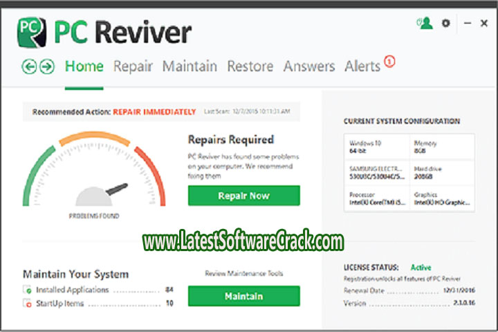 PC Reviver 3.16.0.54x64 Free Download with Patch