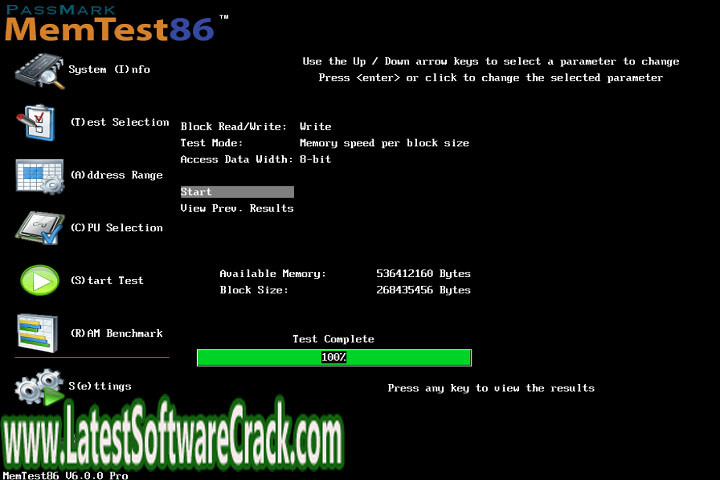 Pass Mark Mem Test 86 Pro 10.1 Build 1000 Free Download with Patch Pass Mark Mem Test 86 Pro 10.1 Build 1000 Free Download with Patch