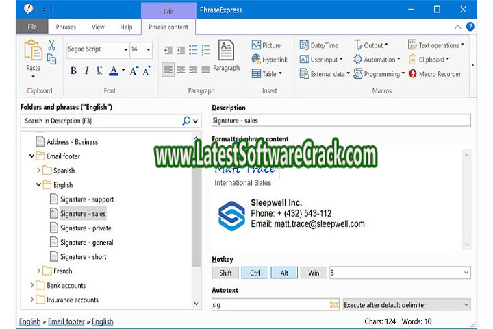 Phrase Express 16.0.174 Free Download with Patch