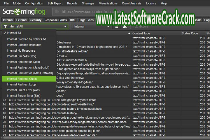 Screaming Frog SEO Spider 18.1 Free Download with Crack