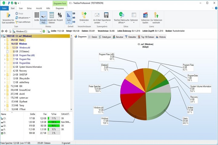 TreeSize Professional v8.4.0.1710 Free Download With Patch