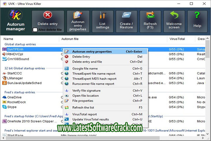 UVK Ultra Virus Killer Pro v11.6.0 Free Download With Crack