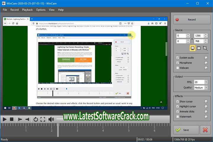 WinCam 2.0 Free Download With Crack