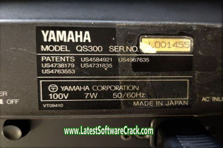 Yamaha QS-300 Free Download with Crack Yamaha QS-300 Free Download with Crack