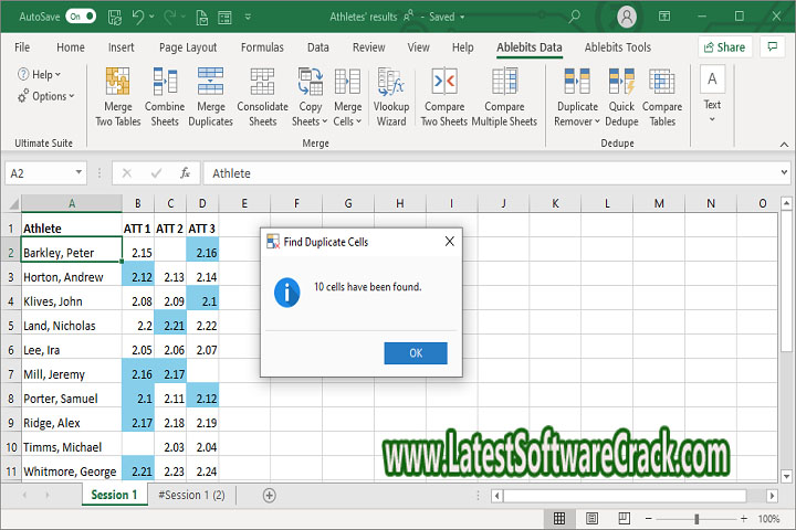 Able bits Ultimate Suite for Excel Business Edition 1.0 Free Download with Crack