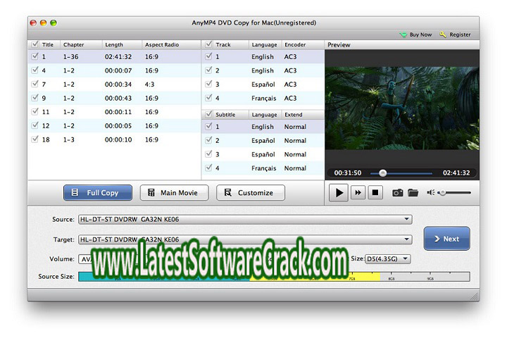 Any MP4 DVD Copy 3.1.70 Free Download with Patch