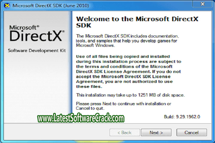 DXSDK Jun 10 Free Download with Crack