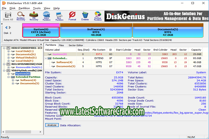 DiskGenius Professional v5.4.5.1412 Free Download With Crack