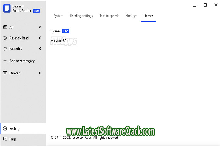 Icecream Ebook Reader Pro V6.21 Free Download with Crack