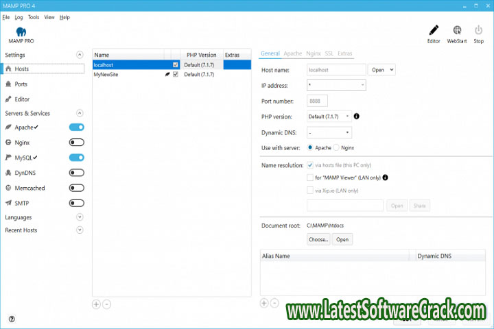 MAMP and MAMP PRO 5.0.5.3998 Free Download with Patch