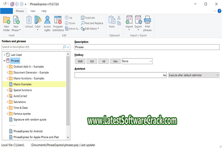 Phrase Express Setup 1.0 Free Download with Crack