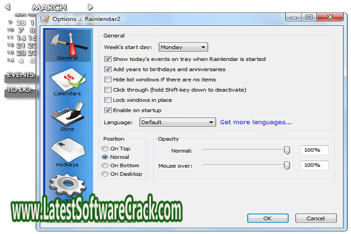 Rainlendar-Lite 2.11.1 32bit Free Download with Crack