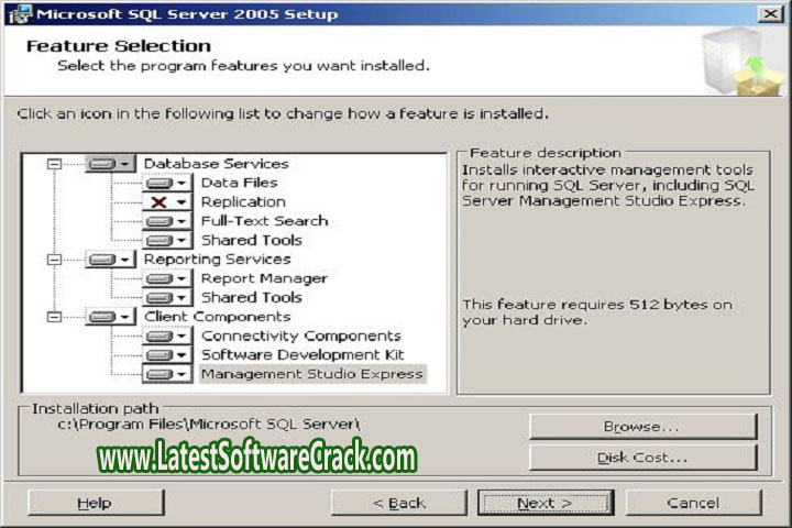 SQL Server 2005 Setup Free Download with Patch