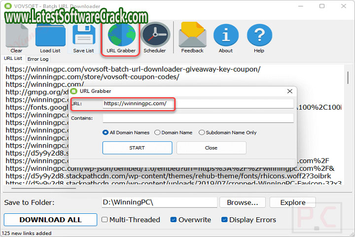 Vov Soft Batch URL Downloader 4.1.0 Free Download with Patch Vov Soft Batch URL Downloader 4.1.0 Free Download with Patch