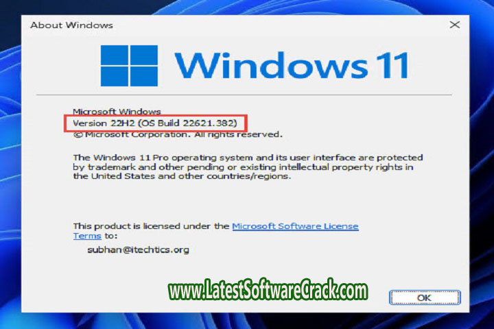 W 11 PRO 22H2 EN-US DEC 2022 Free Download with Patch