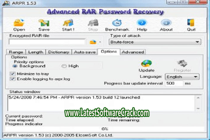 rar password recovery 1.0 Free Download with Crack