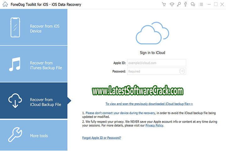 Fone Dog Tool kit for iOS 2.1.78 Free Download with Crack