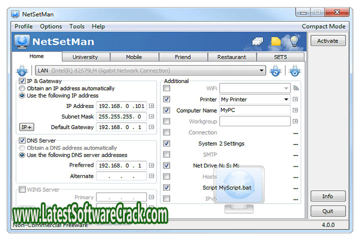 Net Set Man 5.2 Free Download with Patch