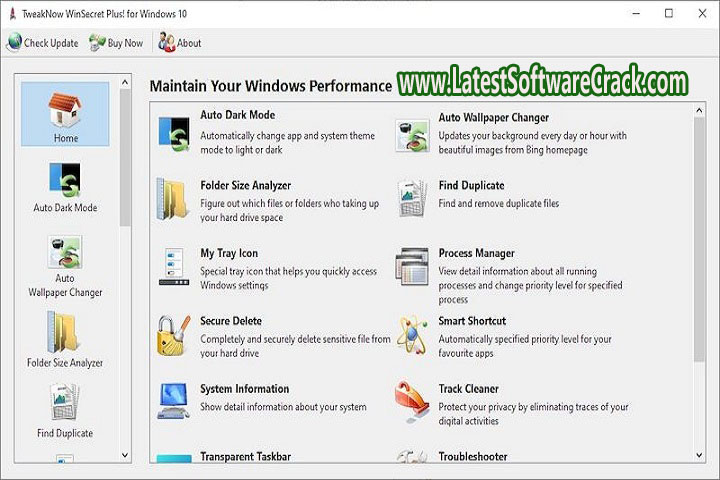 Tweak Now Win Secret Plus V 4.2 Free Download with Crack