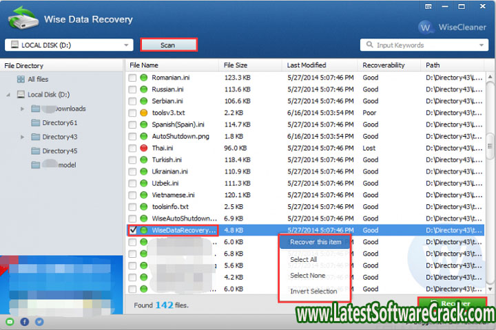 Wise Data Recovery Pro V 6.1.3.495 Free Download with Keygen