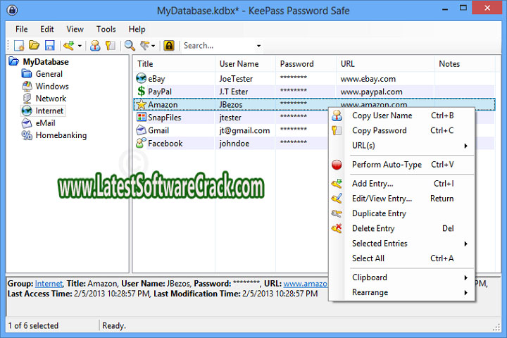password safe 3.32 Free Download with Crack