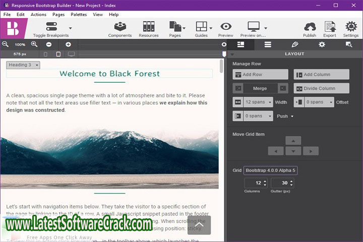 Coffee Cup Responsive Bootstrap Builder V 2.5.340 Free Download with Patch