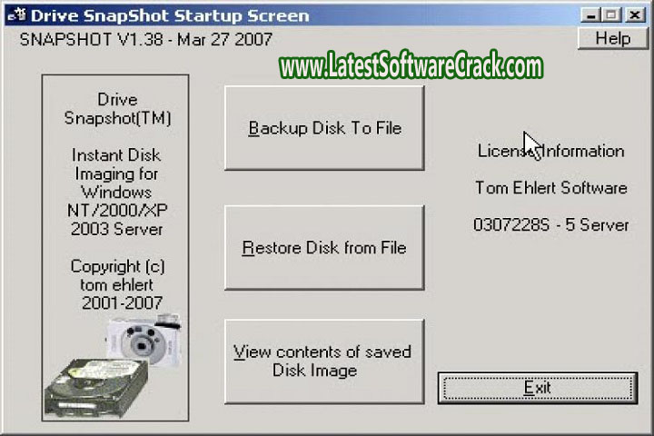 Drive Snap Shot 1.50.0.1094 Free Download with Keygen