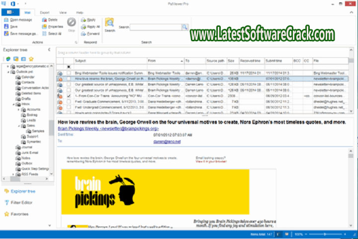 Encryptomatic PST Viewer Pro V 9.0.1577.0 Free Download with Crack