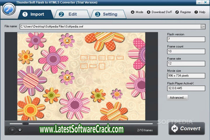 Thunder Soft Flash to HTML 5 Converter 5.1.0 Free Download with Keygen