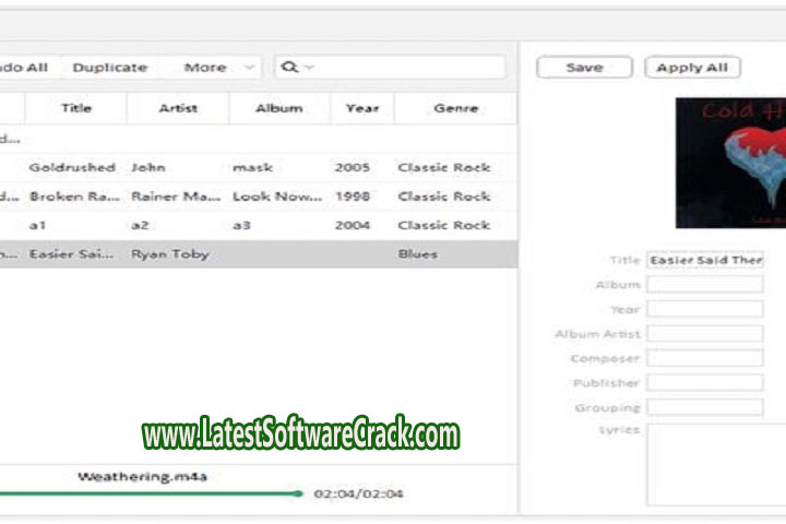 Tidy Tag Music Tag Editor 2.0.0 Free Download with Patch
