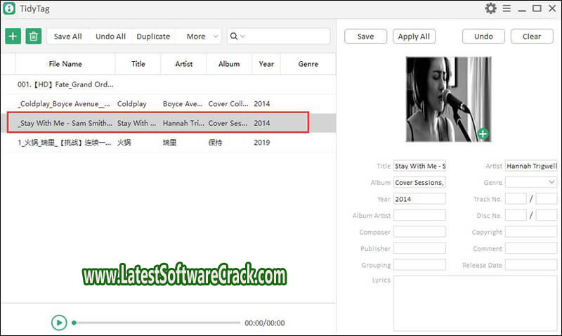 Tidy Tag Music Tag Editor 2.0.0 Free Download with Keygen
