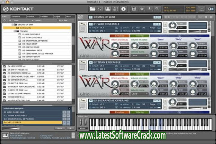 Cine Samples Drums Of War 2 Free Download with Patch