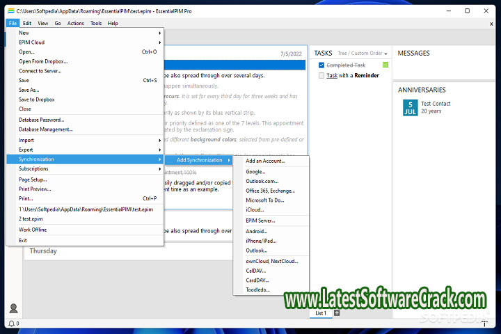 Essential PIM Pro Business 11.2.5 Free Download with Crac