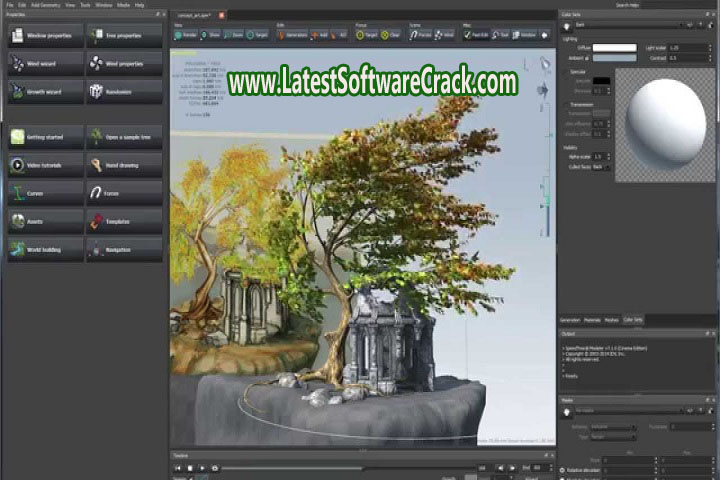Speed Tree Modeler 9.3.0 Cinema Edition Free Download with Crack