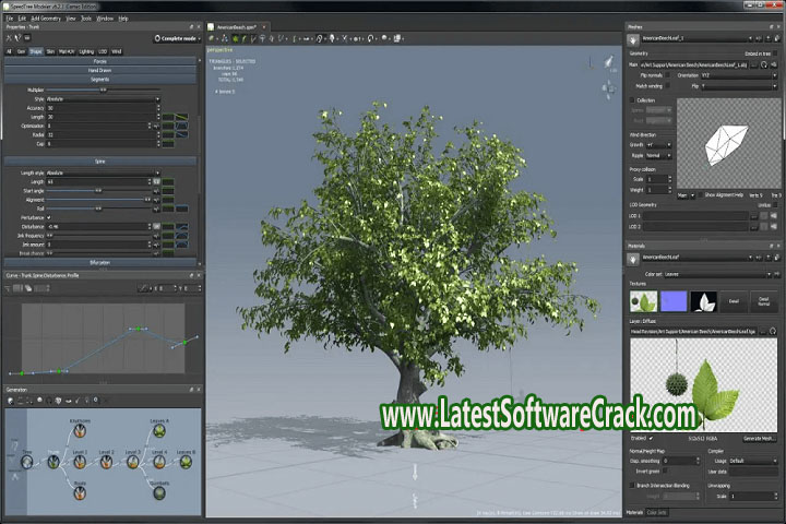 Speed Tree Modeler 9.3.0 Cinema Edition Free Download with Keygen