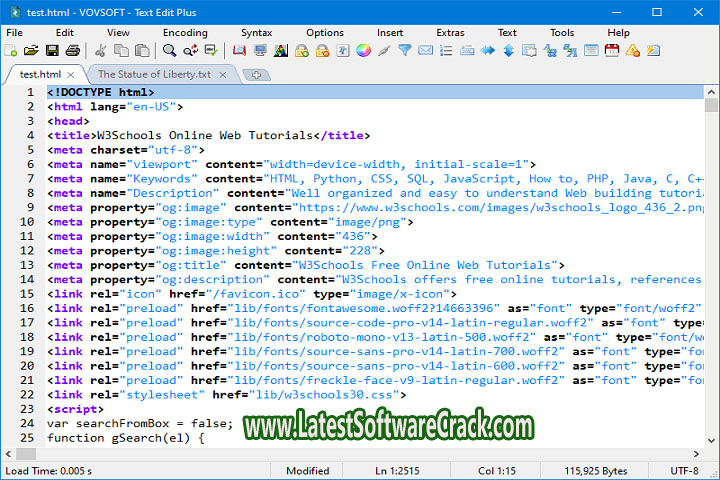 Vov Soft Text Edit Plus 12.0 Free Download