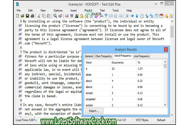 Vov Soft Text Edit Plus 12.0 Free Download