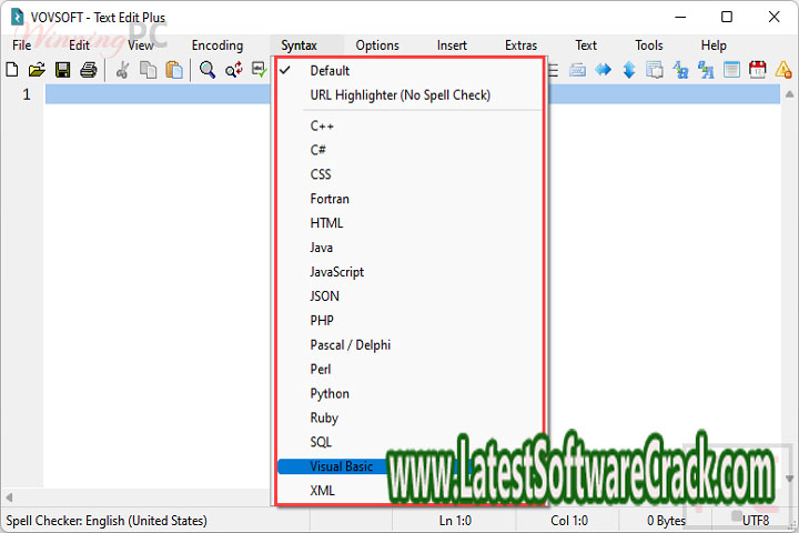 Vov Soft Text Edit Plus 12.0 Free Download