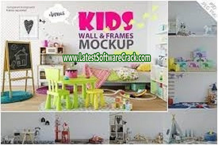 Creative Market Pillows in Kids Room Mock _ups Set 6272135 PC Software