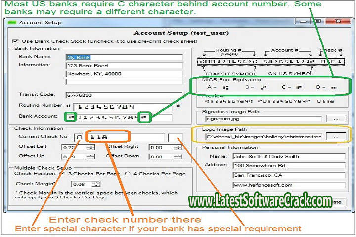 ez Check Personal 5.0 PC Software