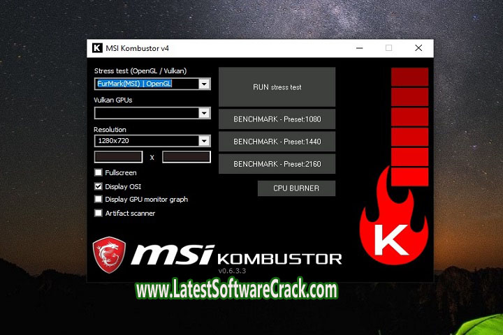 MSI Kombustor 2023 4.1.25.0 PC Software