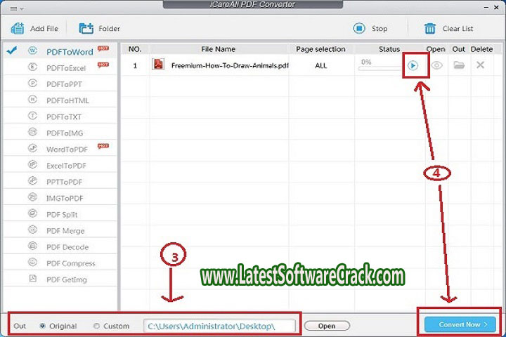 iCare All PDF Converter 2.5 PC Software