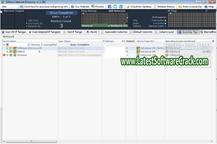 Slitheris Network Discovery Pro 1.1.312 PC Software with Patch